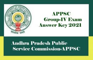 APPSC Group-4 Answer Key 2021 Download, APPSC Answer Key 2021