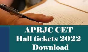 APRJC Hall ticket 2022, Download APRJC CET Hall tickets 2022