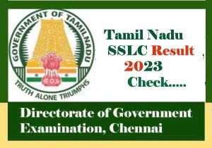 Tamil Nadu SSLC Result 2023